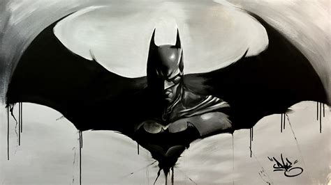 Batman Logo Sketch Art Wallpaperhd Superheroes Wallpapers4k