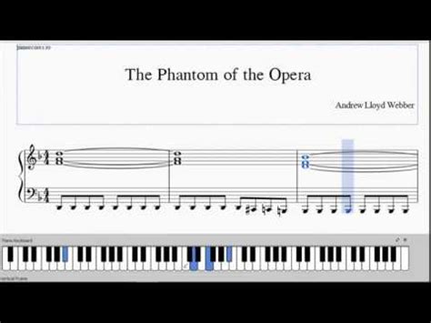 Original, pdf.choose from the phantom of the opera sheet music for such popular songs as think of me, the. The Phantom of the Opera - Free PDF - Easiest Piano Version - YouTube