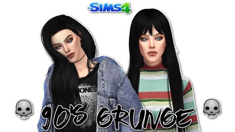 The Sims 4 90s Grunge Lookbook Cc Links Youtube