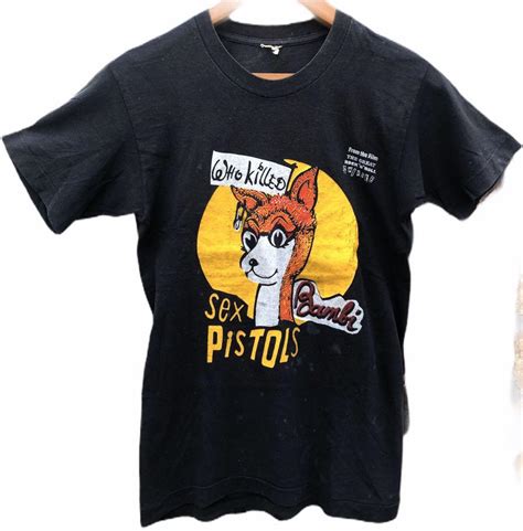 vintage sex pistols who killed bambi men s fashion tops and sets tshirts and polo shirts on carousell
