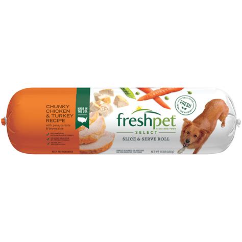 Freshpet® vital™ dog food rolls include delicious recipes with natural and essential nutrients. Freshpet® Slice and Serve Dog Food, Adult Dog, Chunky ...