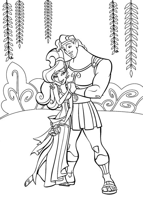 Hercules Coloring Pages For Kids Printable Free Disney Coloring