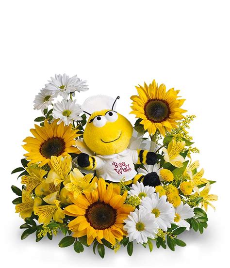 Order get well flowers and gifts from ftd. Bee Well Bouquet: Daisies, Get Well Flowers-FromYouFlowers.com