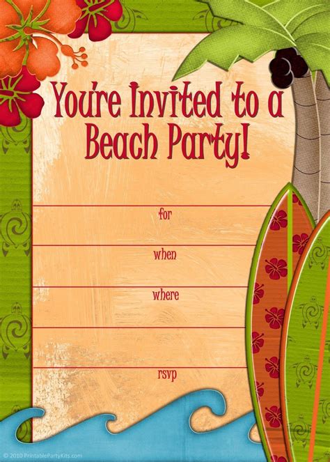 Affordable and search from millions of royalty free images, photos and vectors. Free Birthday Party Invitation Template Fresh Free ...