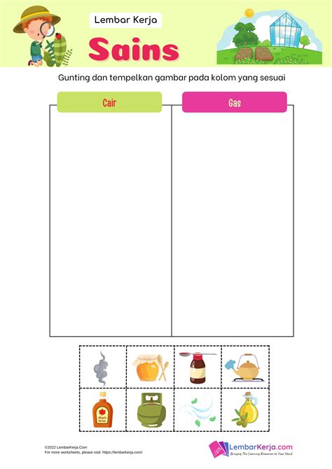 Wujud Benda: Cair atau Gas? - LembarKerja.Com