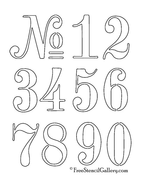 Number Fonts Free Printable