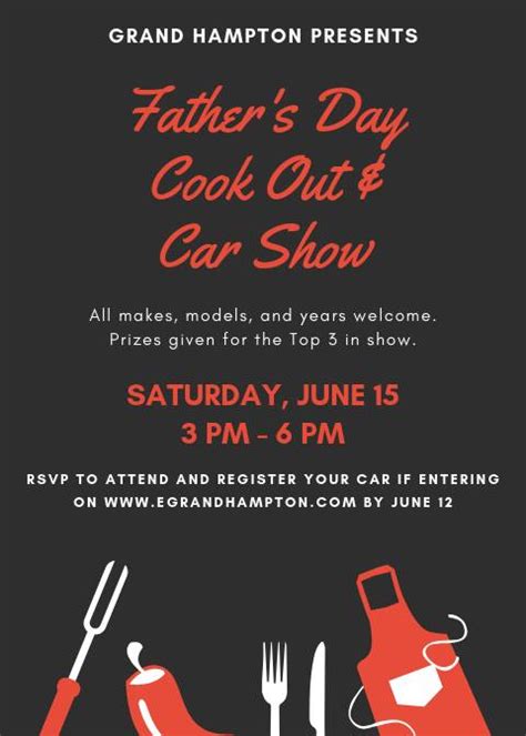 The holiday will be here very soon, so don't wait long to begin your shopping, if you haven't already started. Father's Day Cook-out & Car Show, Tampa FL - Jun 15, 2019 ...