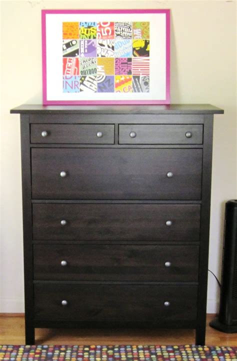A short dresser in the bedroom makes room for folded clothes while keeping a low profile beneath a window or to accommodate a wall mirror. Black Six Drawer Dresser - Home Furniture Design