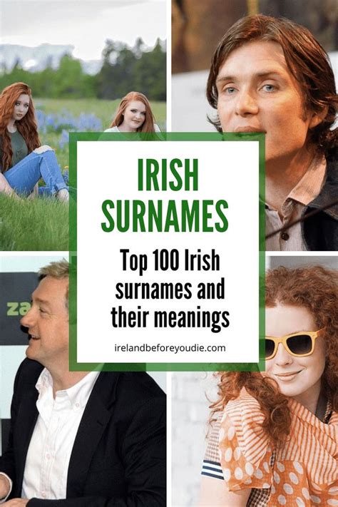 Top 100 Irish Surnames Ranked In Order Of Popularity Irish Surnames