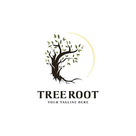 Premium Vector Tree And Roots Logo Design Isolated Mangrove Tree
