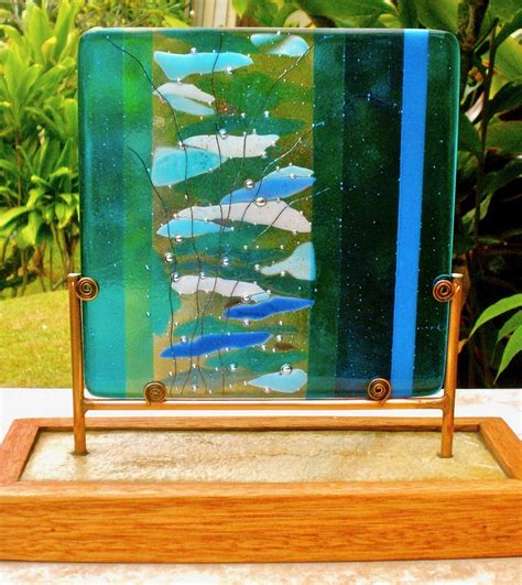 Fused Glass Sculpture Caron Art Glass