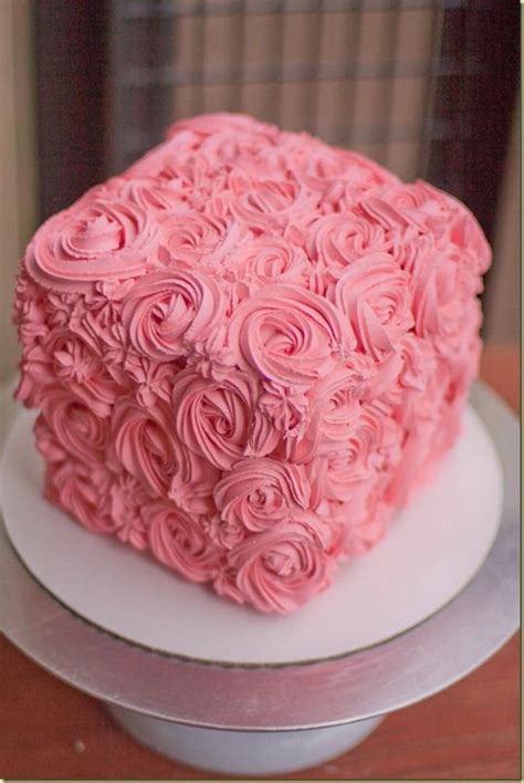 Fill pastry bag fitted with a wilton 1m tip and hold it perpendicular to the cake. How to make Rose Swirl Design on a cake, by Let the Baking ...
