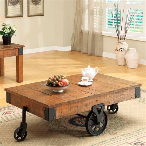 Coaster Country Style Coffee Table Gadget Flow