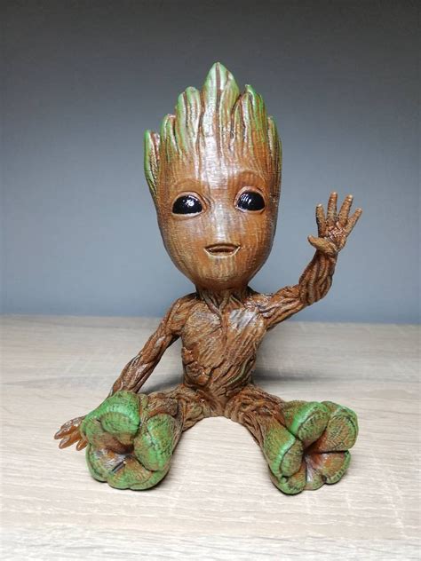 Baby Groot Figure Guardians Of The Galaxy Vol2 Avengers T Etsy Uk