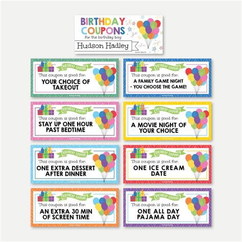 Printable Birthday Coupon Template Editable Gift Voucher Lupon Gov Ph