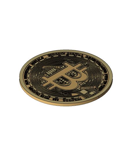 Bitcoin 3d Model 3ddesigner Thangs