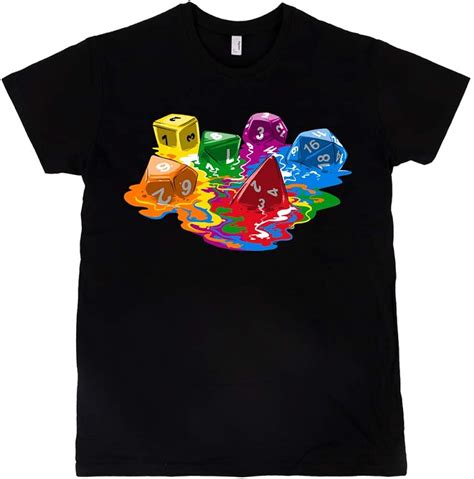 Pampling Melting Dice T Shirt Dice 100 Cotton Screen Print