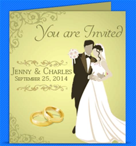 Send custom rsvps online in minutes with our wedding invitation creator. Wedding card designer Software design invitation cards ...