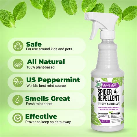 Spider Repellent Peppermint Spray 16 Oz Pure Origin Products