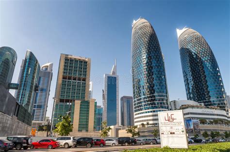 Dubai Uae December 2016 Downtown Buildings On A Beautiful Da