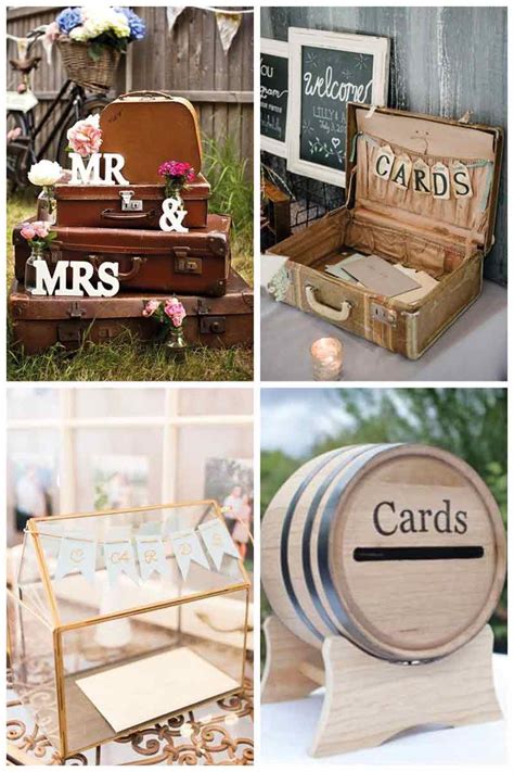 Le mariage rustique, avec une décoration autour du thème de la campagne, est souvent accompagné d'objets en verre ou en bois. Urne de mariage