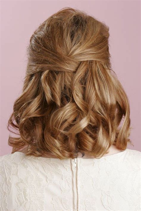 Pics For Half Up Half Down Hairstyles Medium Length Hair Prom