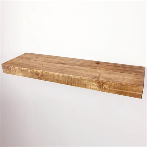 Floating Shelf Made From Chunky Solid Wood In Our Rustic Range Etsy