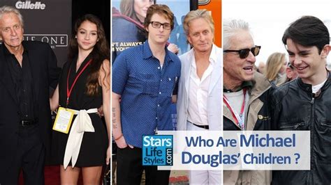 Who Are Michael Douglas Children 1 Daughter And 2 Sons Celebrity