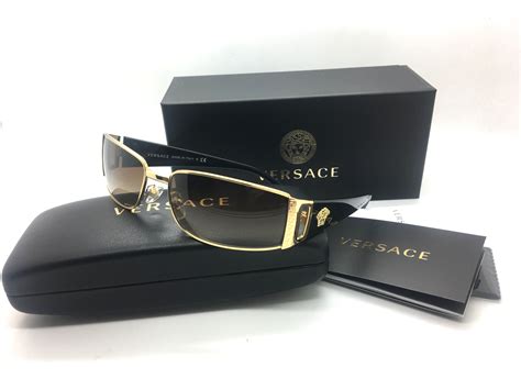 versace versace women gold rectangular new sunglasses mod 2021 1002 13 3n 60 metal walmart