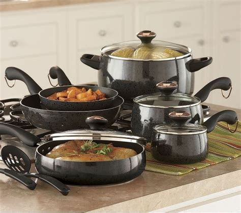 Not sure how to choose? 15-piece Speckled Porcelain Cookware Set by Paula Deen ...