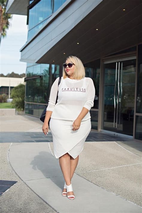 Plus Size All White Outfit For More Inbetweenie And Plus Size Style