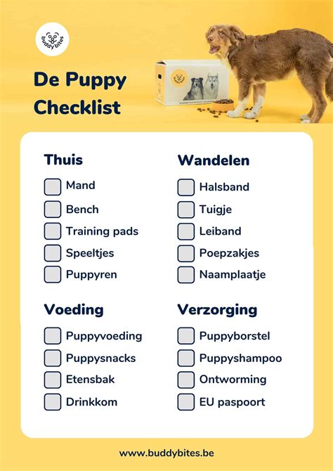 Pre Puppy Checklist Foliolopi