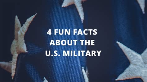 4 Fun Facts About The Us Military Youtube
