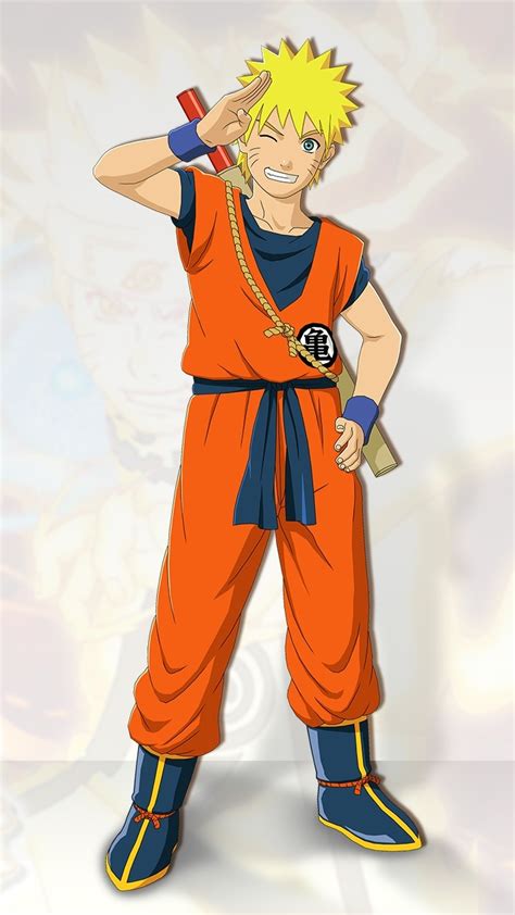 Naruto Com Traje Do Goku Em Naruto Ultimate Ninja Storm 3 Naruto