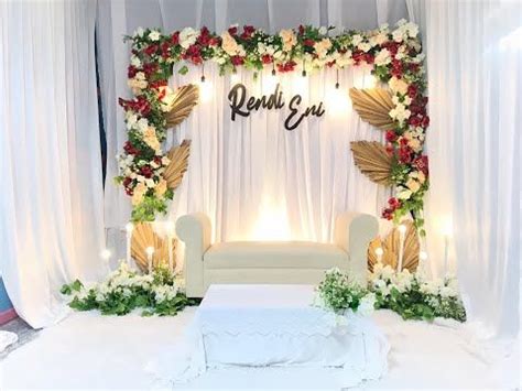 Dekor Akad Nikah Simple Elegan