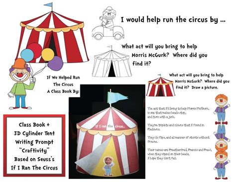 If I Ran The Circus Writing Prompt Craftivity Circus Activities Dr