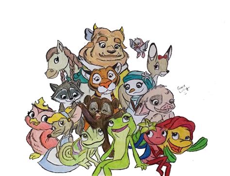 Disney Princesses As Their Animal Companions By Graygrayblue On Deviantart