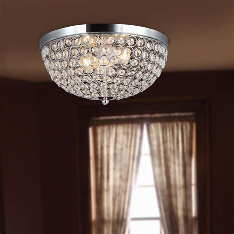 4.7 out of 5 stars. Elegant Designs 2 Light Elipse Crystal Flush Mount Ceiling ...