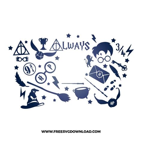 Harry Potter Tumbler Wrap SVG