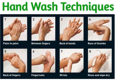 8 Steps Of Hand Washing Proper Hand Washing Hand Wash