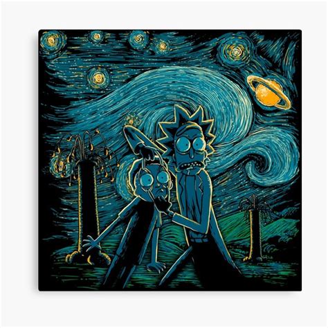 Acid Rick And Morty Canvas Modern Home Decor Rick Framed Poster Wall