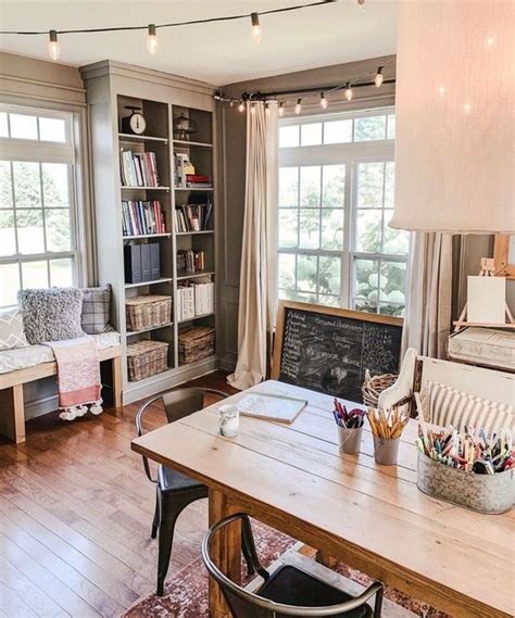 Work In Coziness 40 Farmhouse Home Office Décor Ideas Digsdigs