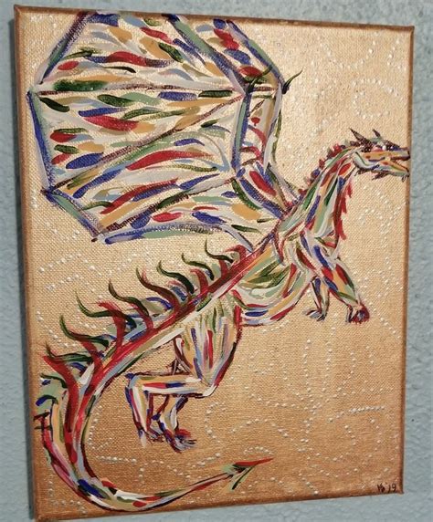 Abstract Dragon Painting Abstract Art