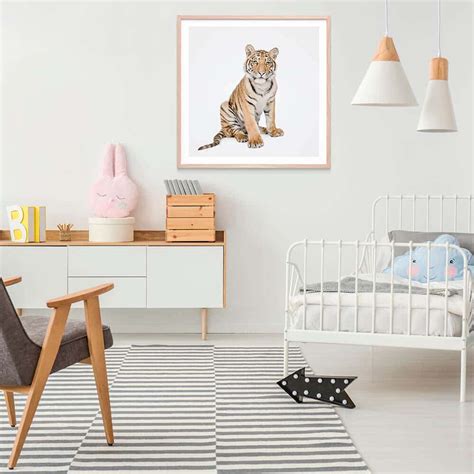 Hello Tiger Framed Print Or Canvas Wall Art Orchard