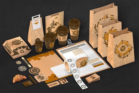 Packaging Design Coffee Cafe Branding By Creativetouchs 12