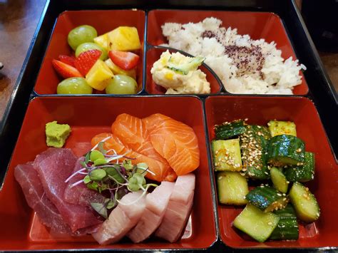 Healthish Sashimi Bento Box Rhealthyfood