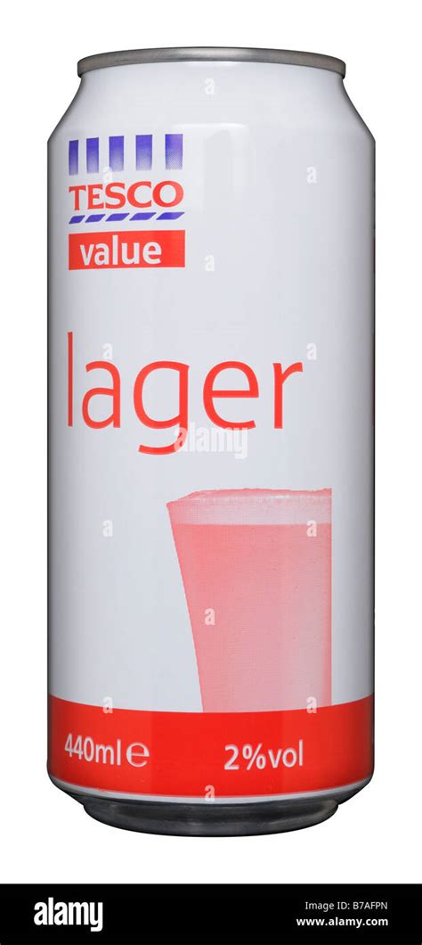 Tesco Value Larger Beer Can Stock Photo Alamy