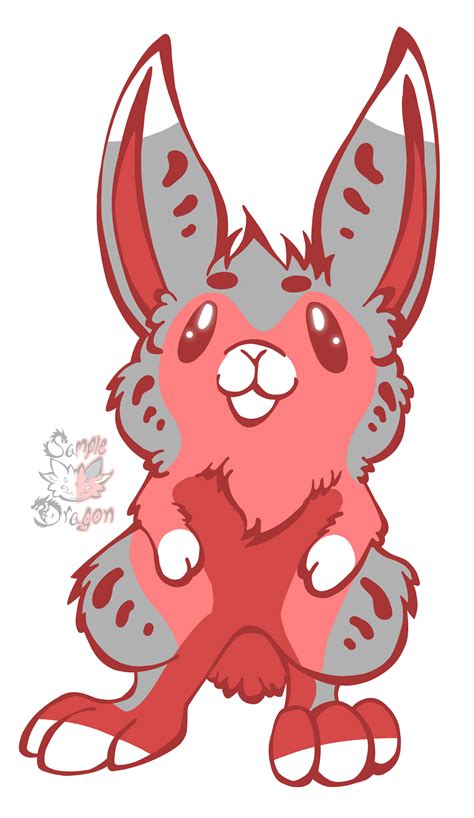 Artstation Fluffy Anthro Rabbit Coloring Page Free2use