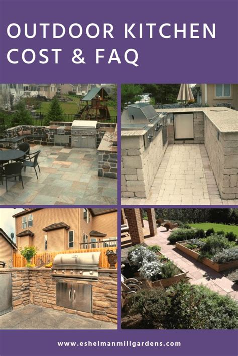 You could get a basic outdoor kitchen for $9,000 to if your budget is the top concern and you can't quite afford the material you want, you can use something less expensive to build the structure. Outdoor Kitchen Cost and FAQ - Eshelman Mill Gardens & Landscapes Inc. How much does an outdoor ...