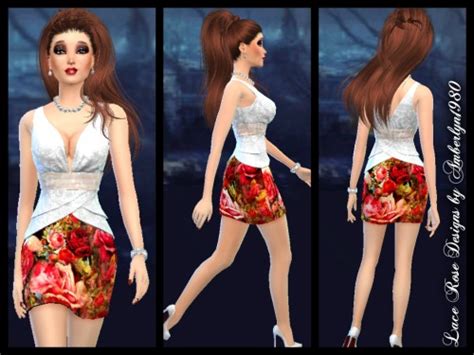 Rose Lace Collection At Amberlyn Designs Sims 4 Updates